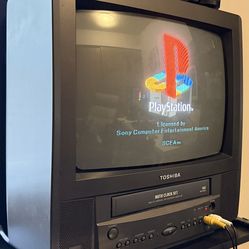 Toshiba MV13K2R 13” CRT VHS Combo Set