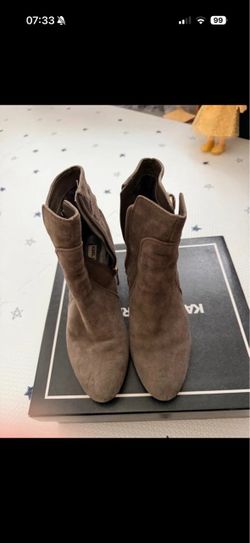 Karl Lagerfeld Suede Ankle Boots