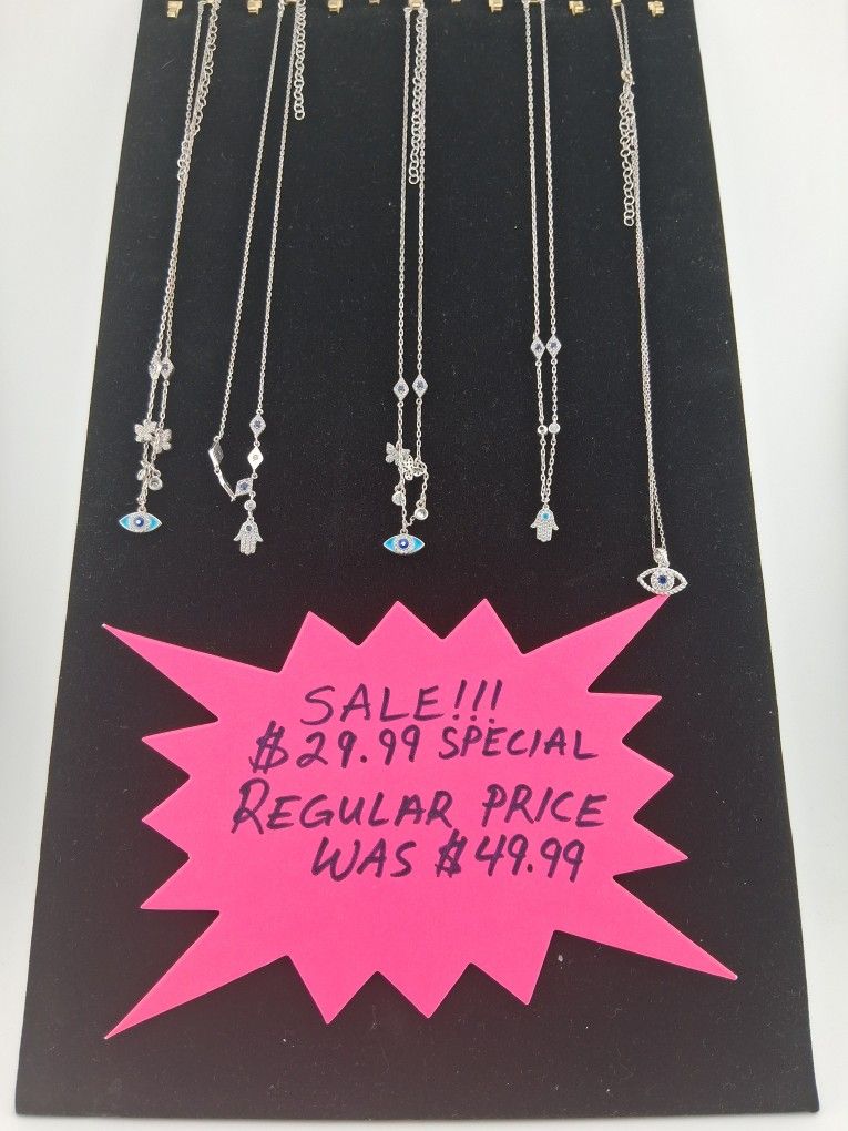 Sterling Silver Chains With Spirtual Charms Adjustable Chain