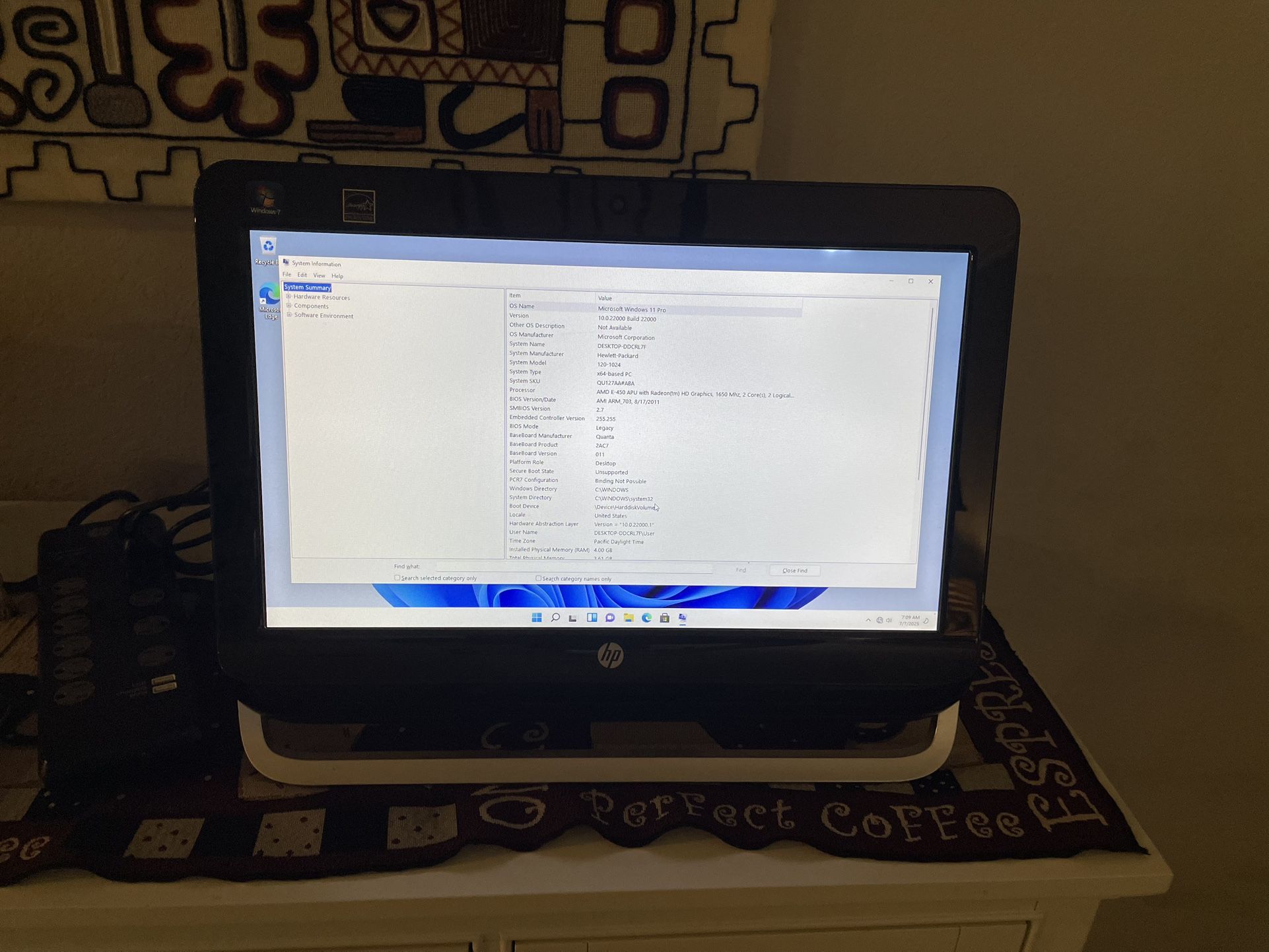 HP Omni 120 All In One 