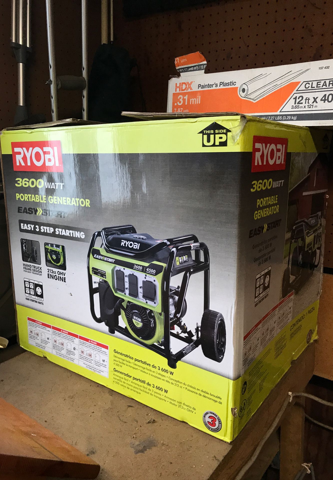 Ryobl 3600 watt generator