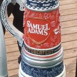 3 Foot Tall Samuel Adams Octoberfest Resin Promotional Display Beer Stein.