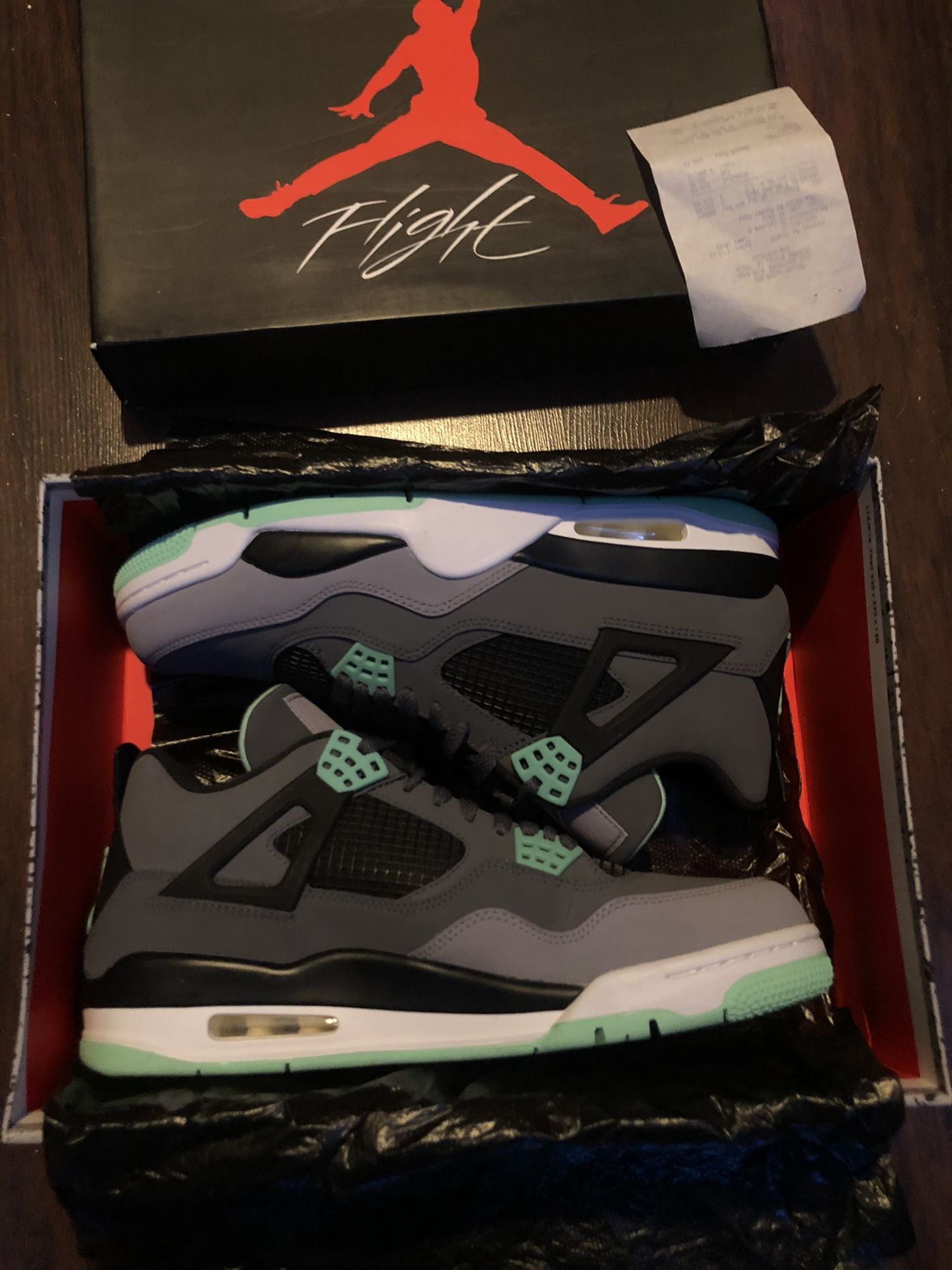 Jordan 4 Green Glow Sz 10.5