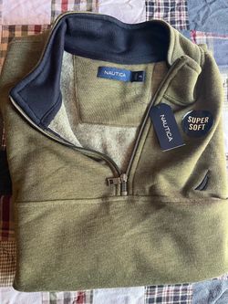 Nautica Olive Green XXL Men's Quarter-Zip