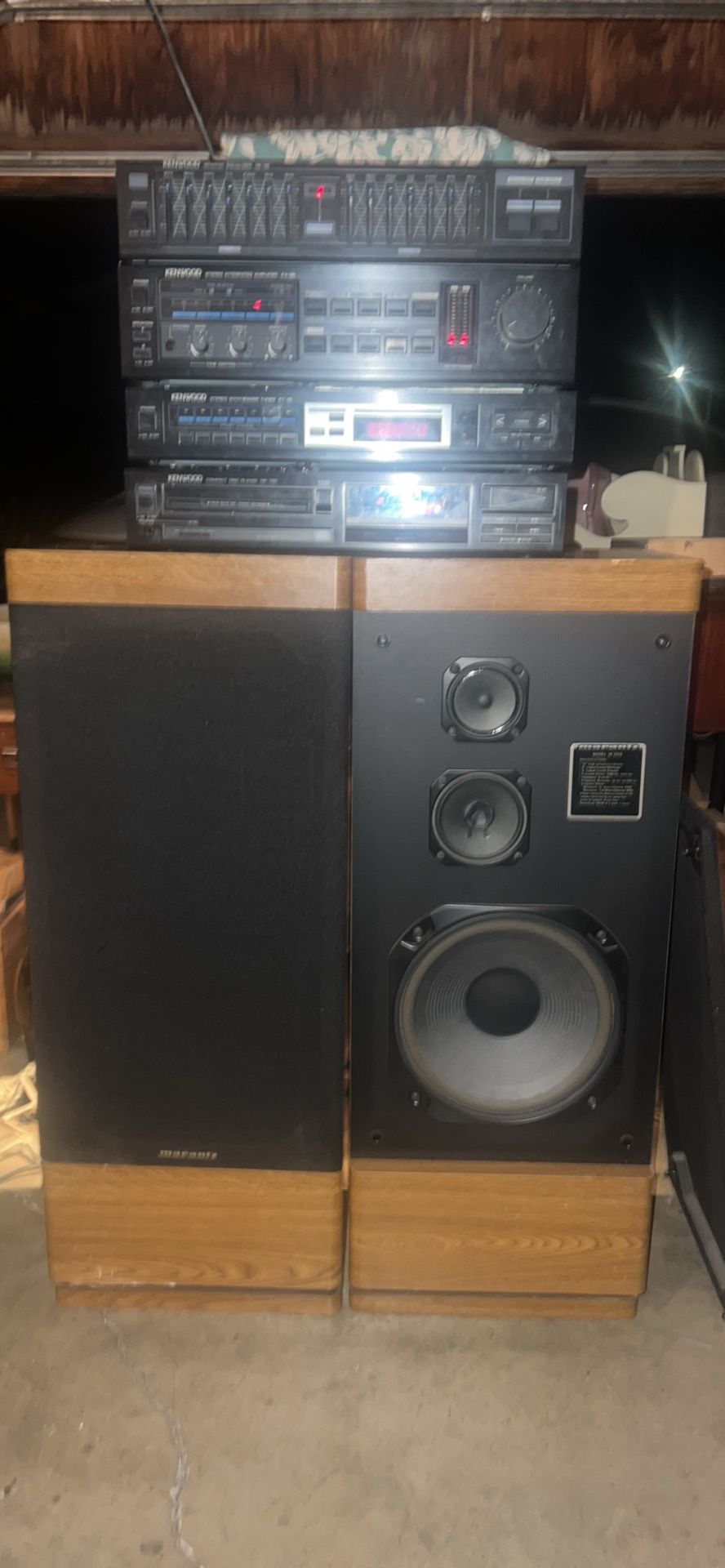 Marantz Speakers And Kenwood Receiver