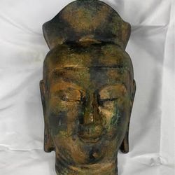 Japanese Copper Brass Wall Decor Mask