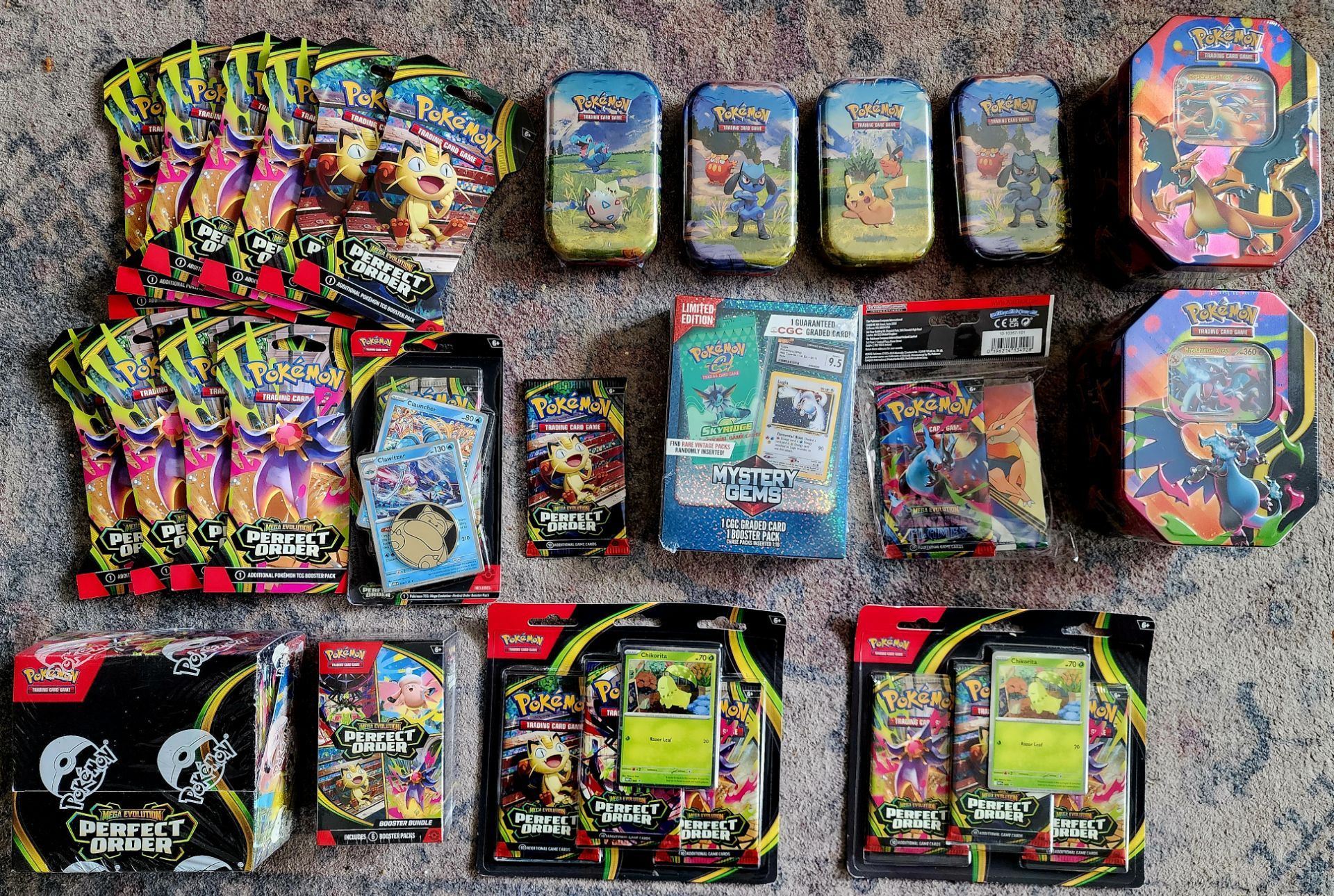 Char Tin Set/AH Mini tins/Mystery slab/Perfect Order