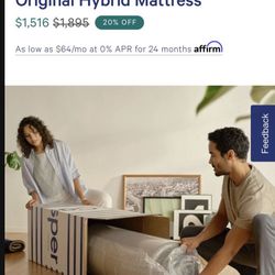Two New Casper Mattresses For The Price Of One! 