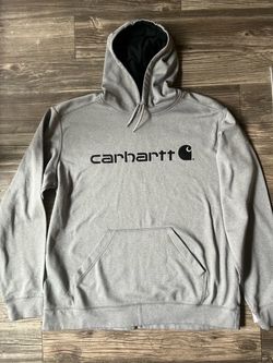 Carhartt Logo Pullover Hoodie Gray XL