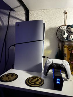 PlayStation 5 with disc drive.