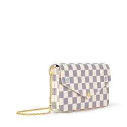 Louis Vuitton Damier Azur Chain Wallet