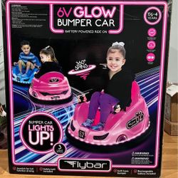Last Chance Day Battery Powered Bumper Car For Kids Pink