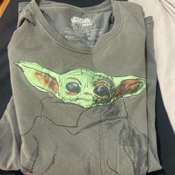 Star Wars Baby Yoda Mens Size Large Tee Shirt 