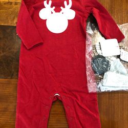 Disney baby Christmas onesie-brand new with tags-size 12M And 3-6M