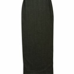 Zara Green maxi skirt with side slit