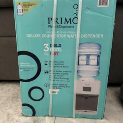 Primo® Water Deluxe Countertop Water Dispenser Top Loading, Hot/Cold/Cool Temp, White