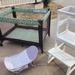 Playpen, Diaper Trash,  