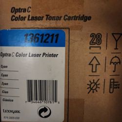 Lexmark 1361211 Cyan Toner Cartridge is used for the Lexmark Optra C printer