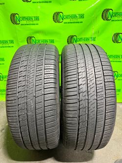 Pair of Used 235/55R17 103Y Falken Azenis Fk460 A/S Tires – Great Tread