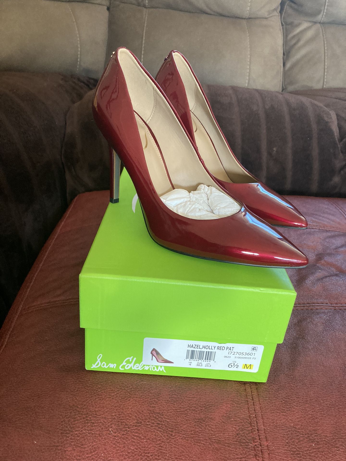 Stunning Red Patent Sam Edelman Pumps Size 6.5