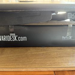Varidesk Desk, Sit/Stand Chair, Cushion Matt