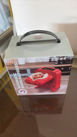 Electric Automatic Dumpling Maker Machine Red Brand New in Box ONLY 5 dollars