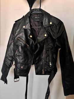 Faux leather jacket