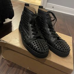 Christian Louboutin Flat Calf / Spikes Shoes