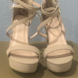 Nude color high heels