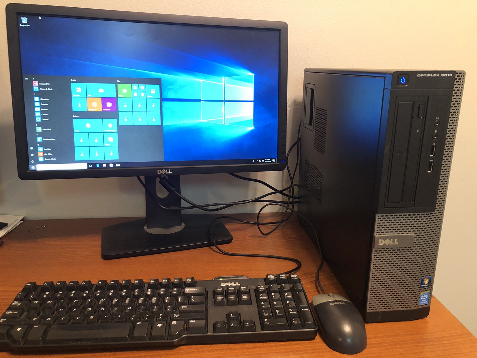 Dell Complete Desktop Intel 3.0GHz 4GB Ram Office 2016 Pro HDMI