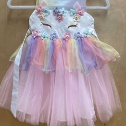 Girls Unicorn Dress 