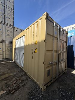 20ft Shipping Container w/ Custom Side Roll-Up Door – Easy Access!