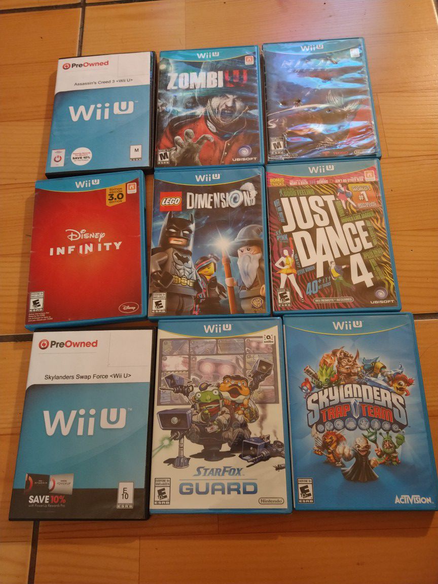 Nintendo Wii U games different prices