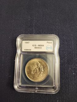 Silver 1947 Peso Coin of Morelos