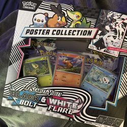 Pokemon Scarlet & Voilet Black Bolt White Flare Poster Collection Box