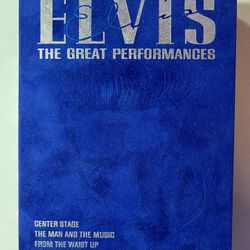 Elvis - The Great Performances Boxed Set (DVD, 2002, 3-Disc Set) Blue Suede OOP