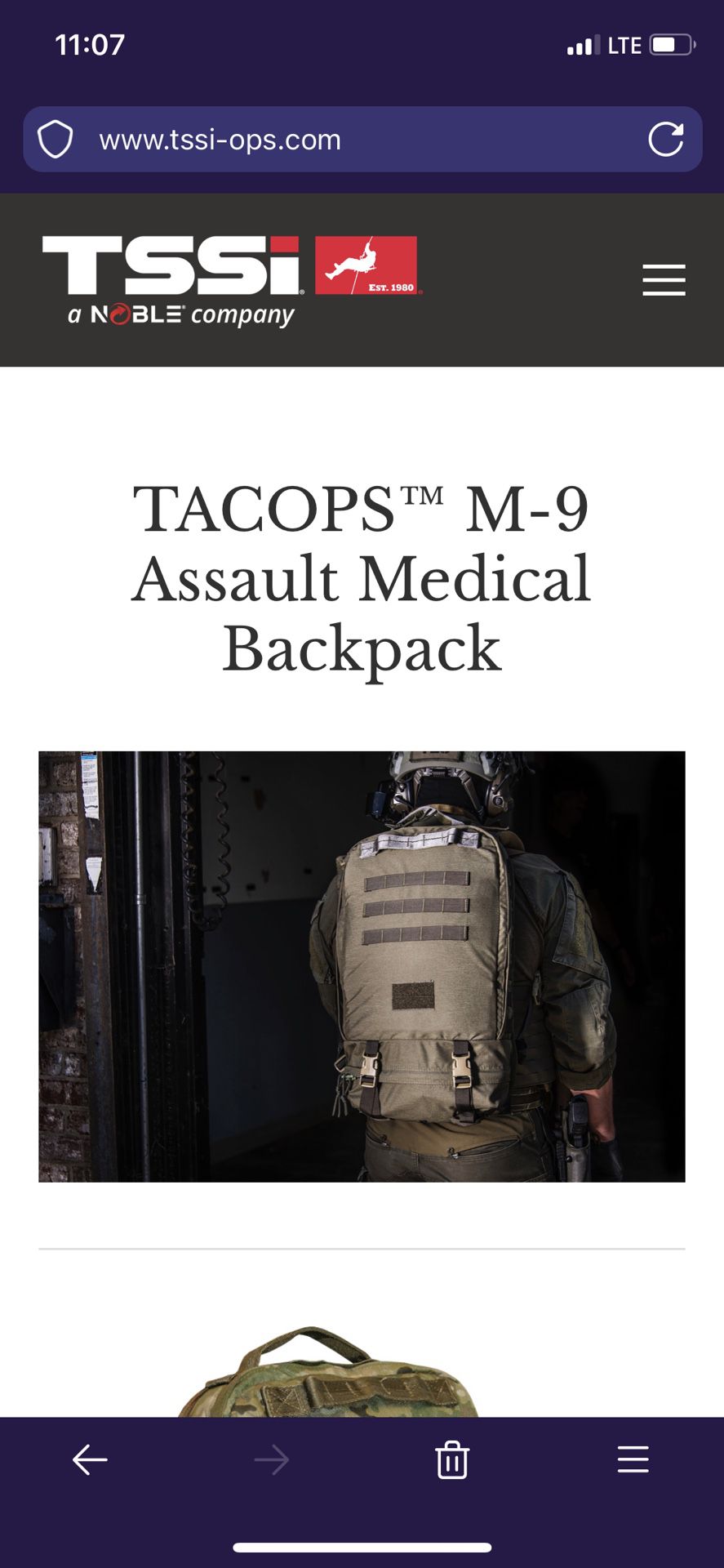 M9 Assault Medical Backpack 🎒 