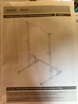 Fully Assembled Squat Rack
