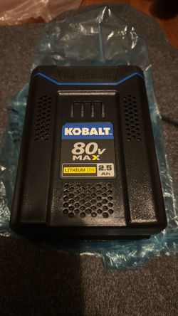 Kobalt 80 Volt Battery 2.5 Ah By 80 Volts