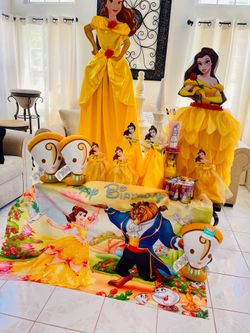 Belle Birthday party decor bundle