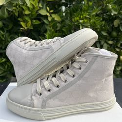 Gucci GG Cotton Washed Hightop Sneakers