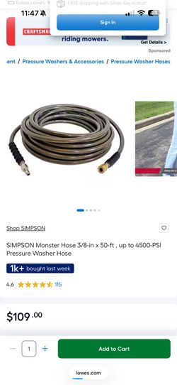 Pressure Washer Hose
