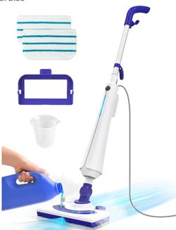 Professional Steam Mop Cleaner, 1300W Floor Steamer with Detergent Chamber
25S Heat Up, Lightweight Steamer for Cleaning with 2 Washable Pads, Safe fo
