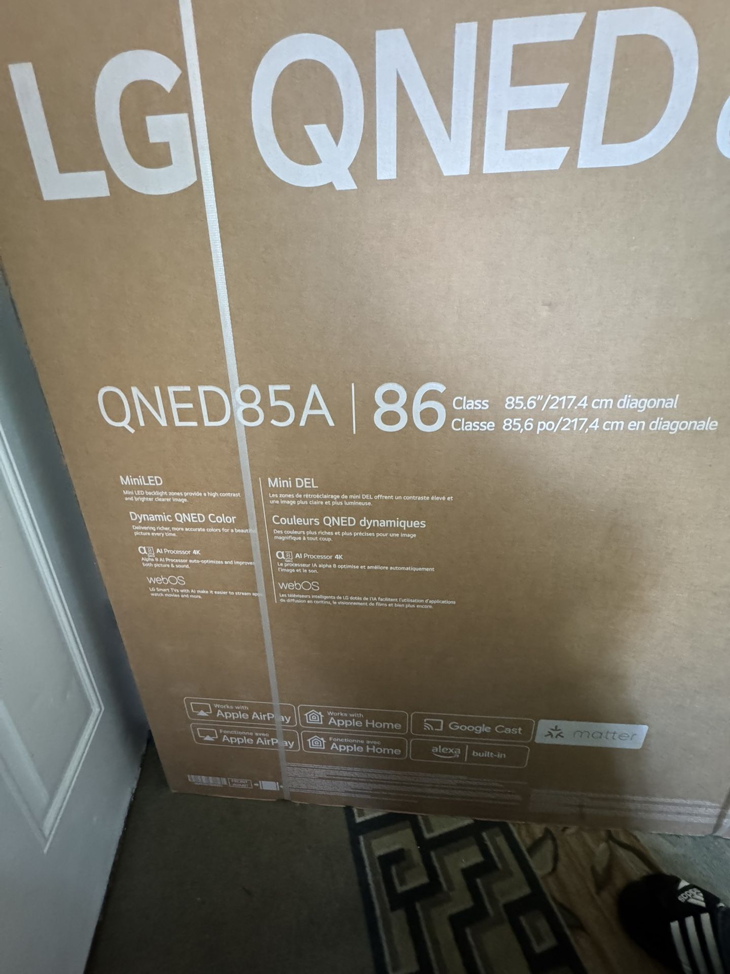 LG QNED Evo AI 86” Smart tv