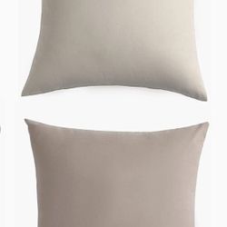 Throw Pillow Covers Cream & Beige Colors Set Of 2