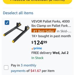 Vevor Forklift Forks 