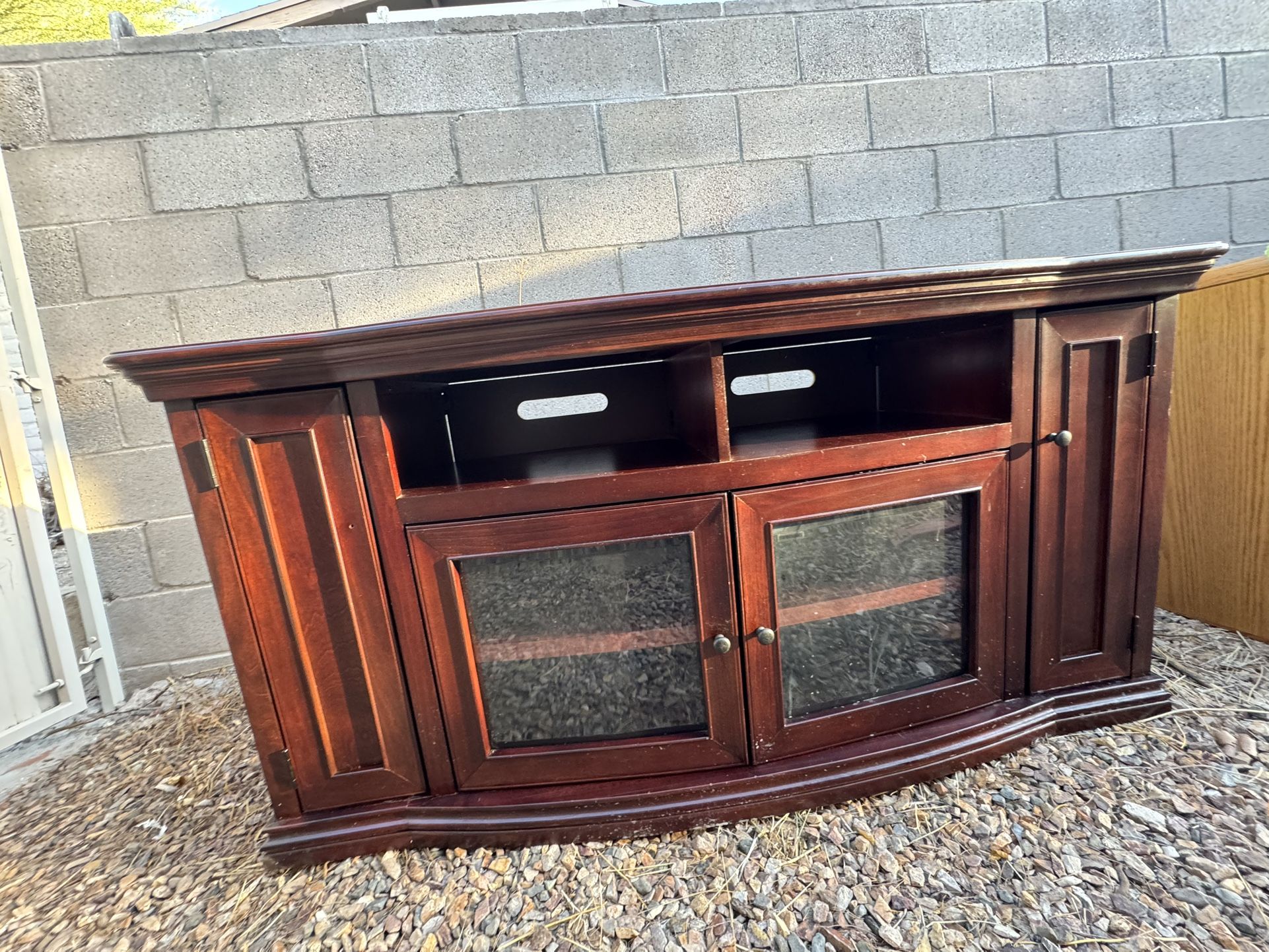 Wood tv Stand With Storage