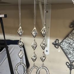 Sparkly Dangling Crystals (set of 4)