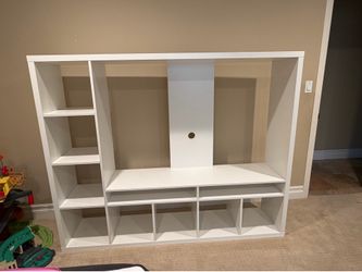 Tv stand with cubby