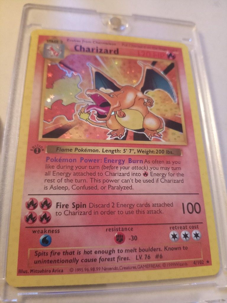 Authentic 1999 Charizard-Holo 1st Edition (GEM Mint)